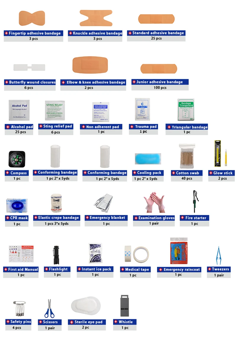 Dual-Handle Home First Aid Kit