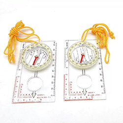 Átlátszó alaplap iránytű